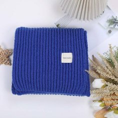 Шарф для женщин,150х20 см, one size, синий Без бренда