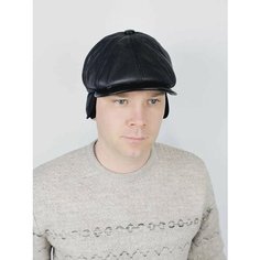 Кепка Меховые аксессуары для мужчин, размер 55-56, черный