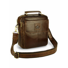 Сумка планшет znimsk, фактура гладкая, коричневый