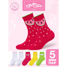 Носки Omsa OMSA Kids Calzino, 5 пар, размер 27/30, , мультиколор
