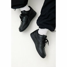 Кроссовки NIKE Nike Air Force 1 Low 07 Black, полнота G (EU)/ на среднюю и широкую стопу, размер 38,5EU, черный