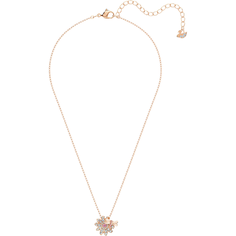 Колье SWAROVSKI, кристаллы Swarovski, длина 38 см, розовое золото