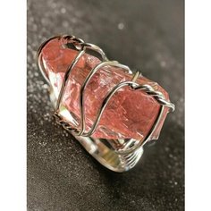 Кольцо ФАБРИКА украшений, безразмерное, розовый/красный