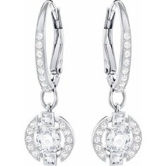 Серьги с подвесками SWAROVSKI, кристаллы Swarovski, серебряный