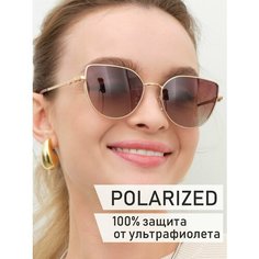 Солнцезащитные очки Frimis, золотой, коричневый