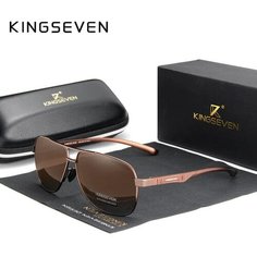 Солнцезащитные очки KINGSEVEN, коричневый