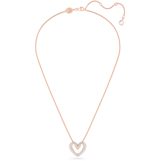 Колье SWAROVSKI, кристаллы Swarovski, длина 47 см, розовое золото