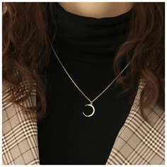 Колье, длина 40 см, золотой Нет бренда