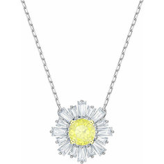 Колье SWAROVSKI, кристаллы Swarovski, серебристый