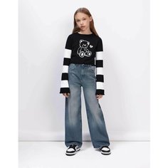 Джинсы Gloria Jeans GJ COOL, размер 5-6л/116 (30), синий/серый