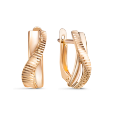 Серьги UVILERS, красное золото, 585 проба, , золото