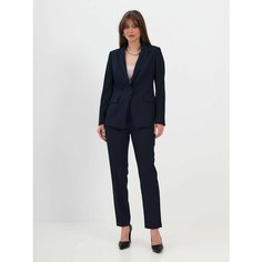 Костюм классический KEY FASHION, размер 48, синий/черный