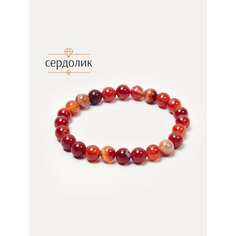 Жесткий браслет BL Jewelry, сердолик, 1 шт., размер 21 см, диаметр 6.7 см, оранжевый, коричневый