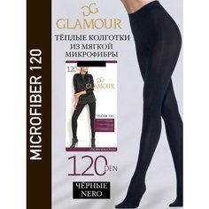 Колготки GLAMOUR GG, 120 den, размер 2, черный