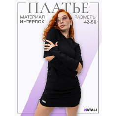 Платье Натали Суслова, размер 46, черный