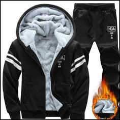 Костюм спортивный , размер L, черный 2 Нет бренда