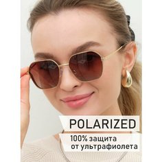 Солнцезащитные очки Frimis, коричневый, бордовый