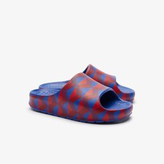 Шлепанцы LACOSTE, размер 3, красный/синий
