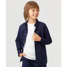 Школьная рубашка Button Blue, размер 158, синий