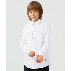 Школьная рубашка Button Blue, размер 122, белый