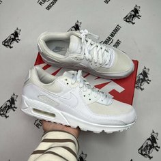 Кроссовки NIKE Air Max 90, размер 44 eu / 10 US / 28 см, белая