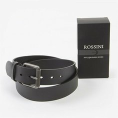 Ремень Rossini для мужчин, размер 110, черный