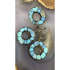 Кольцо True Stones, бирюза, размер 17, голубой