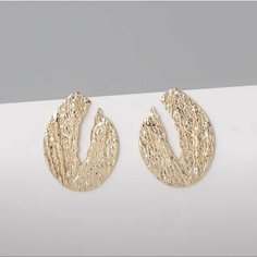 Серьги GALBERI, металл, искусственный камень, золотой