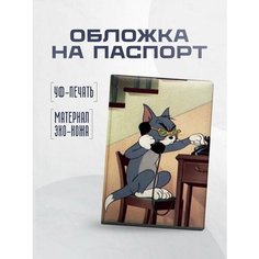 Обложка для паспорта STICKERBOSS, черный