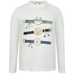 Лонгслив Mayoral, размер 6(116), кремовый