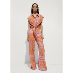 Брюки MANGO FARRAH, размер 34 EU, розовый