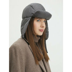 Шапка Maison David для женщин, размер б/р, темно-серый
