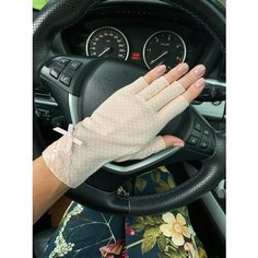 Перчатки для женщин, размер 7.5, светло-розовый Style Nk