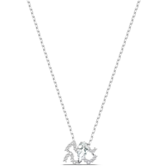Колье SWAROVSKI, кристаллы Swarovski, длина 42 см, серебряный, золотой