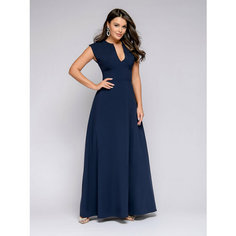 Платье 1001dress Базовая коллекция, размер S, темно-синий