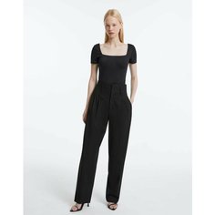 Брюки дудочки Gloria Jeans GJ BLACK, размер 44/170, черный