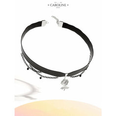 Чокер Caroline Jewelry, длина 29 см, серебряный