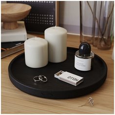 Подставка для украшений MUSKO, 25х2.5х25 см, , черный