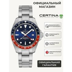 Наручные часы Certina Aqua, синий/красный/серебристый