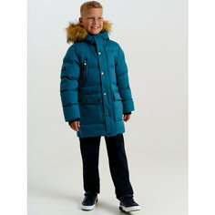 Куртка playToday, размер 122, бирюзовый