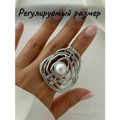 Кольцо, серебряный Нет бренда