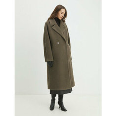 Пальто Maison David, размер M, коричневый, зеленый