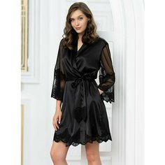 Халат MIA-AMORE, размер 2XL/3XL, черный