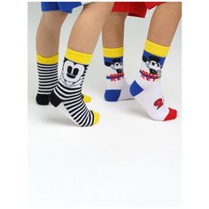 Носки playToday 2 пары, размер 25-27, , черный