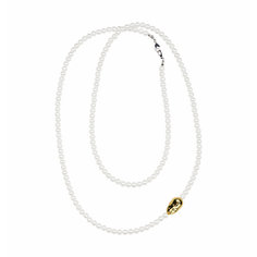 Колье VERUSCHKA JEWELRY, жемчуг пресноводный культивированный, жемчуг культивированный, длина 100 см, золотистый