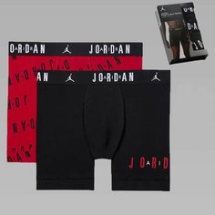 Трусы NIKE, комплект из 2 шт., размер M, красный, черный