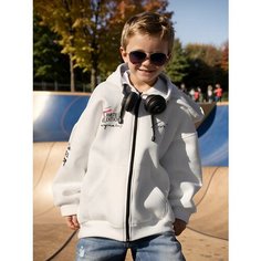 Толстовка NIkki Bambino, размер 128, белый