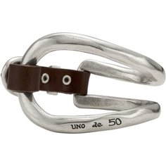 Браслет UNOde50, кожа, размер 14.5 см, коричневый