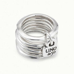 Кольцо UNOde50, размер 16.5, серебряный