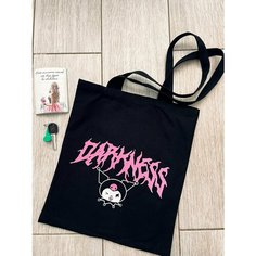 Сумка шоппер , белый, черный, розовый для мальчиков и девочек